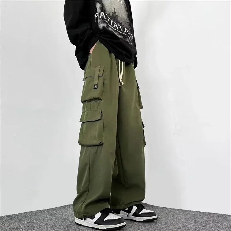Pantalones Hombre Multi-bolsillo Cargo